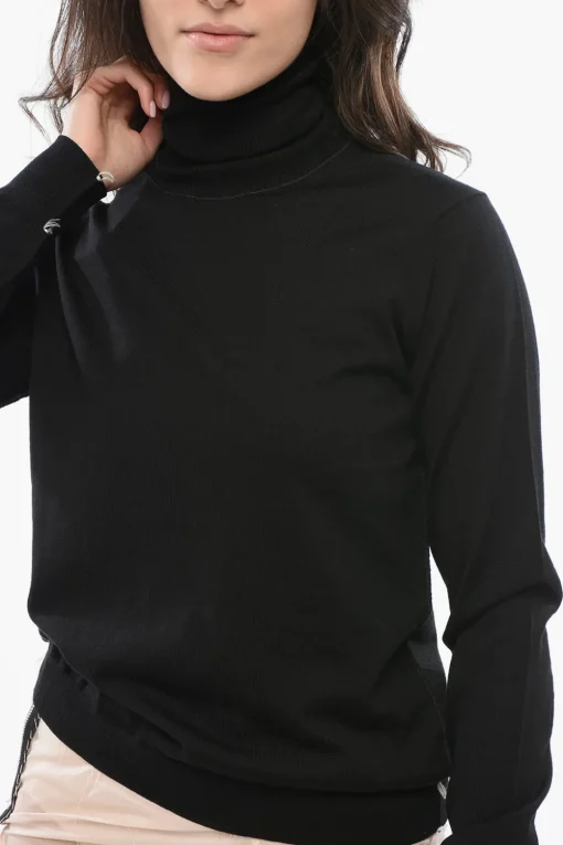 Hot MM4 Maglia a Collo Alto in Lana Donna Maglieria