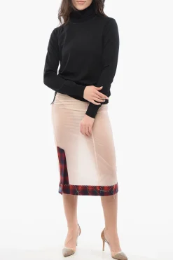 Hot MM4 Maglia a Collo Alto in Lana Donna Maglieria
