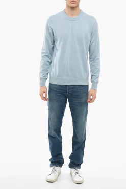 Outlet MM4 Maglia in Cashmere con Polsini Uomo Maglieria