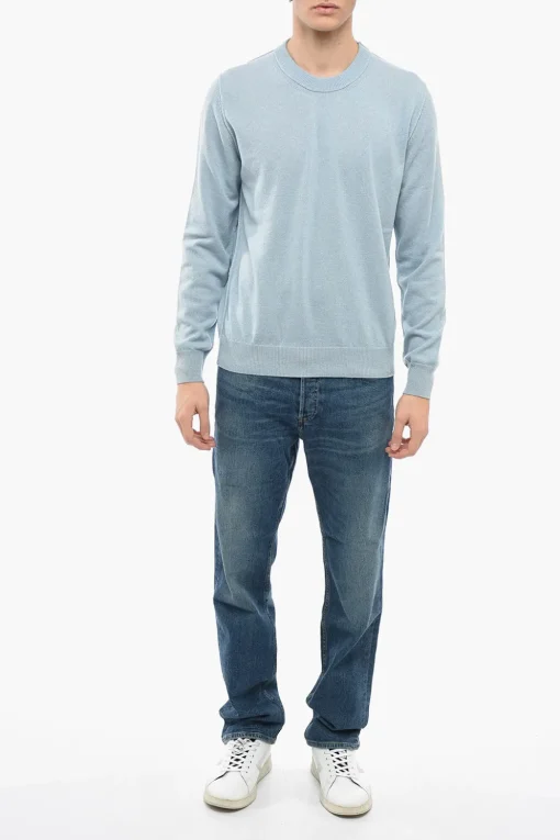 Outlet MM4 Maglia in Cashmere con Polsini Uomo Maglieria