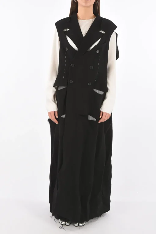 MM0 maxi cappotto doppiopetto in lana vergine>Maison Margiela Discount