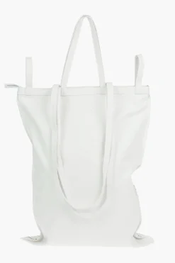 Fashion MM6 Maxi Tote Bag in Tela in Stampa PAINT-SPLATTER con Logo Donna Borse A Mano