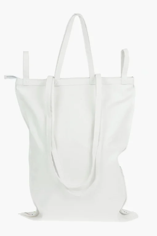 Fashion MM6 Maxi Tote Bag in Tela in Stampa PAINT-SPLATTER con Logo Donna Borse A Mano