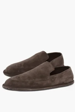 Online MM22 Mocassini in Suede con Suola in Cuoio Uomo Mocassini