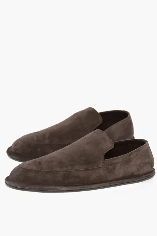 Online MM22 Mocassini in Suede con Suola in Cuoio Uomo Mocassini