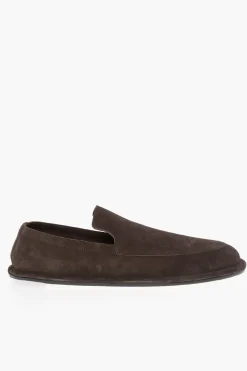 Online MM22 Mocassini in Suede con Suola in Cuoio Uomo Mocassini