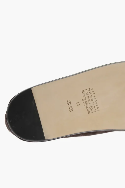 Online MM22 Mocassini in Suede con Suola in Cuoio Uomo Mocassini