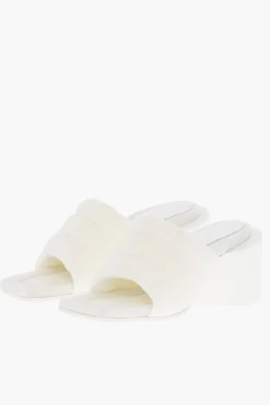 Clearance MM6 Musles Imbottiti con Punta Quadrata 7cm Donna Scarpe Con Tacco