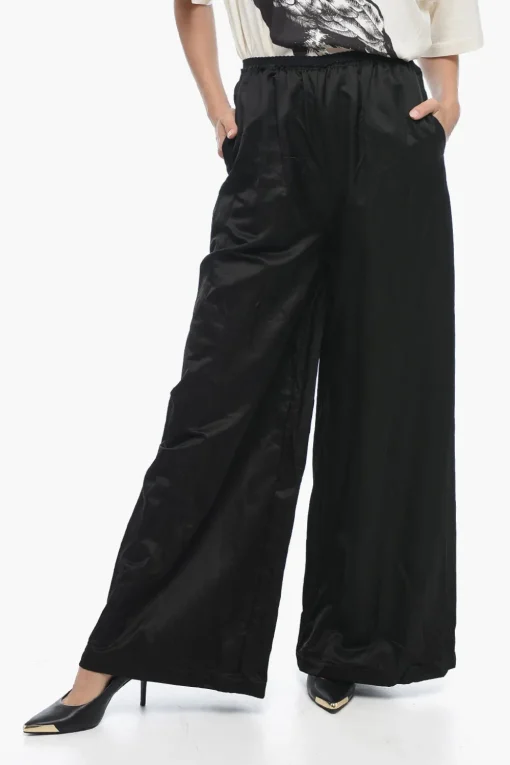 MM6 Pantaloni a Gamba Ampia in Misto Viscosa>Maison Margiela Outlet