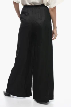 MM6 Pantaloni a Gamba Ampia in Misto Viscosa>Maison Margiela Outlet