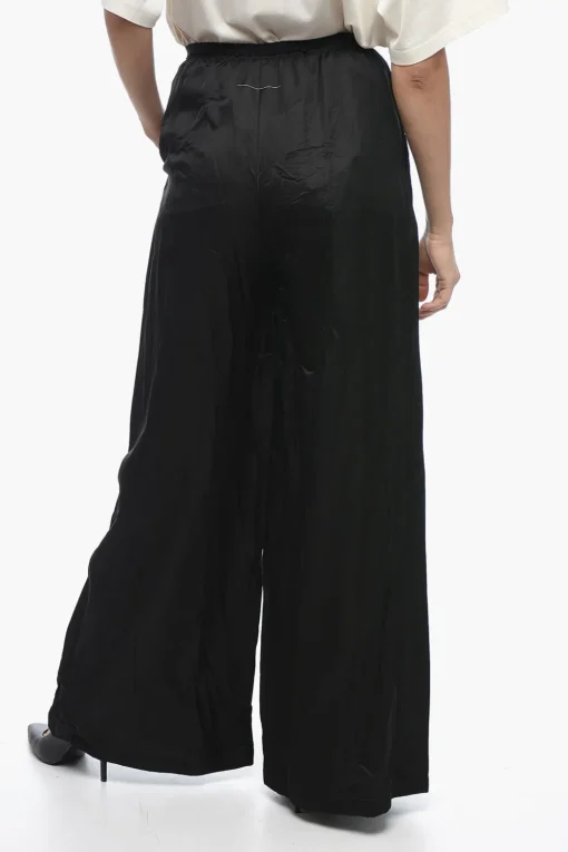 MM6 Pantaloni a Gamba Ampia in Misto Viscosa>Maison Margiela Outlet