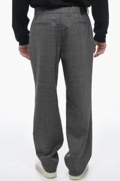 MM14 Pantaloni Chino District Check in Lana Vergine>Maison Margiela Fashion
