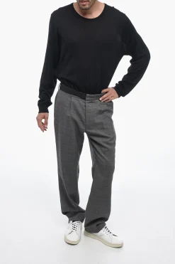 MM14 Pantaloni Chino District Check in Lana Vergine></noscript>Maison Margiela Fashion