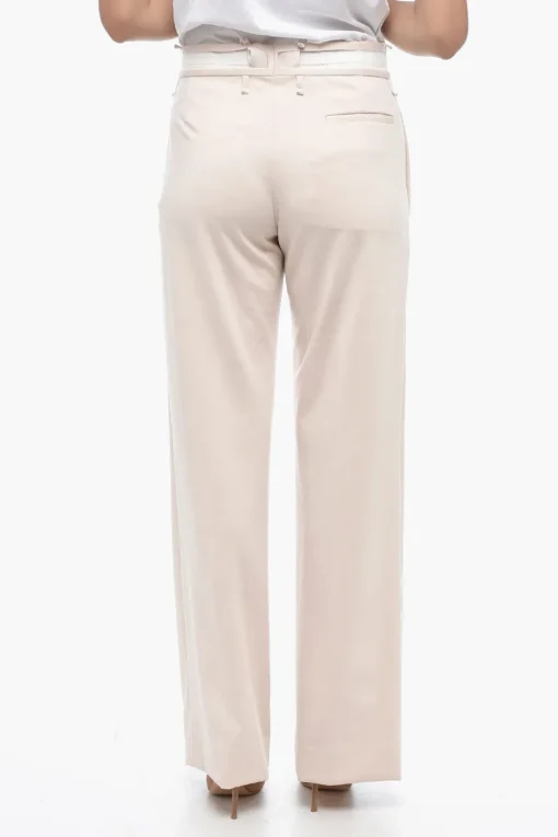 Online MM6 Pantaloni Destrutturati a Gamba Ampia Donna Pantaloni
