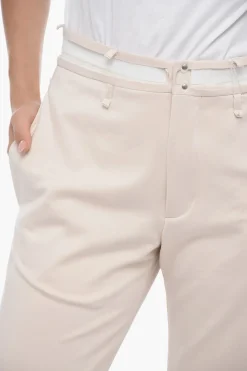 Online MM6 Pantaloni Destrutturati a Gamba Ampia Donna Pantaloni