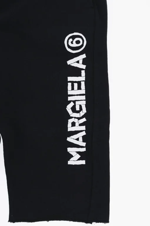 MM6 Pantaloni in Felpa a Tinta Unita con Logo Stampato>Maison Margiela Kids Fashion