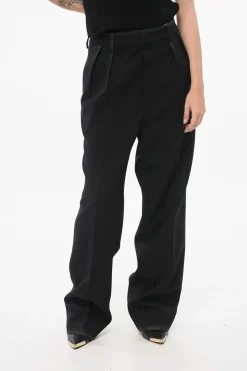 Online MM3 Pantaloni in Lana Wide Leg Donna Pantaloni