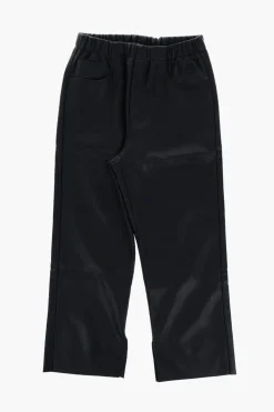 Fashion MM6 Pantaloni in Pelle Vegan con Elastico in Vita Abbigliamento