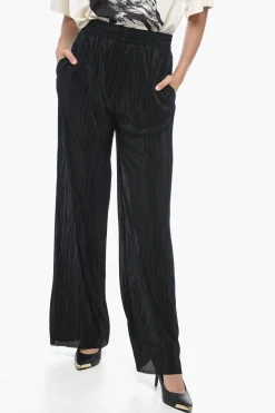 MM6 Pantaloni Plissé a Gamba Ampia>Maison Margiela Outlet