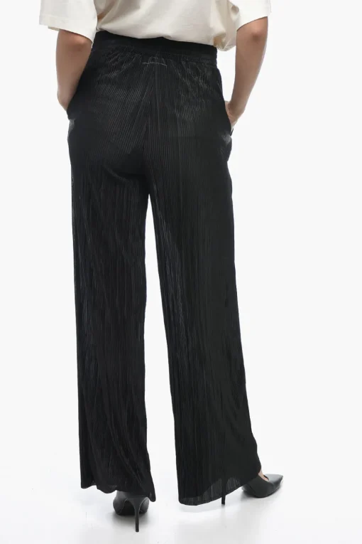 MM6 Pantaloni Plissé a Gamba Ampia>Maison Margiela Outlet
