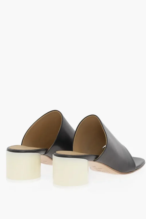 MM6 Sandali in Pelle con Tacco Laccato 5,5cm>Maison Margiela Online
