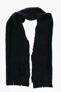 Sale MM6 Sciarpa In Misto Lana intrecciata Donna Sciarpe E Foulard