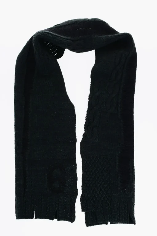 Sale MM6 Sciarpa In Misto Lana intrecciata Donna Sciarpe E Foulard