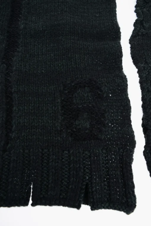 Sale MM6 Sciarpa In Misto Lana intrecciata Donna Sciarpe E Foulard