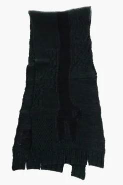 Sale MM6 Sciarpa In Misto Lana intrecciata Donna Sciarpe E Foulard