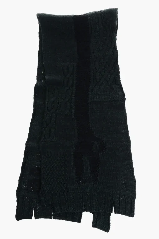 Sale MM6 Sciarpa In Misto Lana intrecciata Donna Sciarpe E Foulard