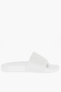 Fashion MM6 Slides in Tinta Unita con Logo in Rilievo Donna Ballerine|Scarpe Basse
