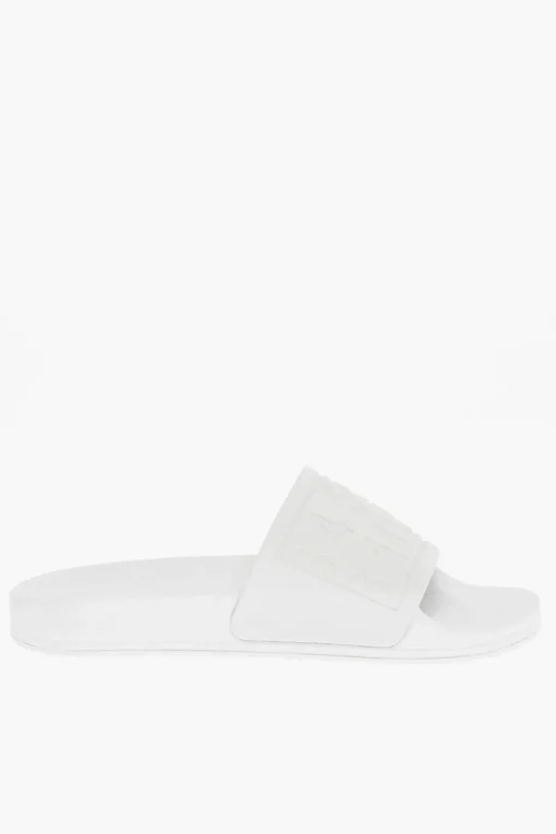 Fashion MM6 Slides in Tinta Unita con Logo in Rilievo Donna Ballerine|Scarpe Basse