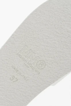 Fashion MM6 Slides in Tinta Unita con Logo in Rilievo Donna Ballerine|Scarpe Basse