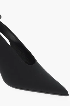 MM6 Slingback in Tinta Unita con Fiocco Tacco 8.5cm></noscript>Maison Margiela Hot