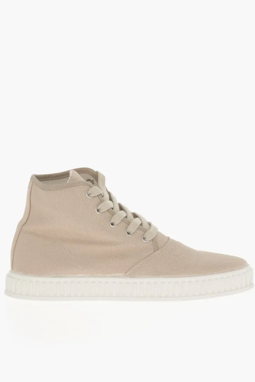 MM22 Sneakers Alte in Canvas con Suola in Gomma>Maison Margiela Best