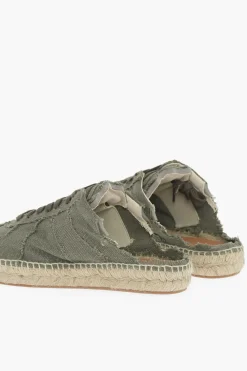 MM22 Sneakers Basse in cotone aperte Dietro>Maison Margiela Fashion