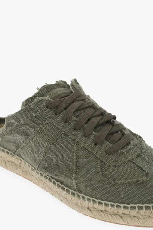 MM22 Sneakers Basse in cotone aperte Dietro>Maison Margiela Fashion