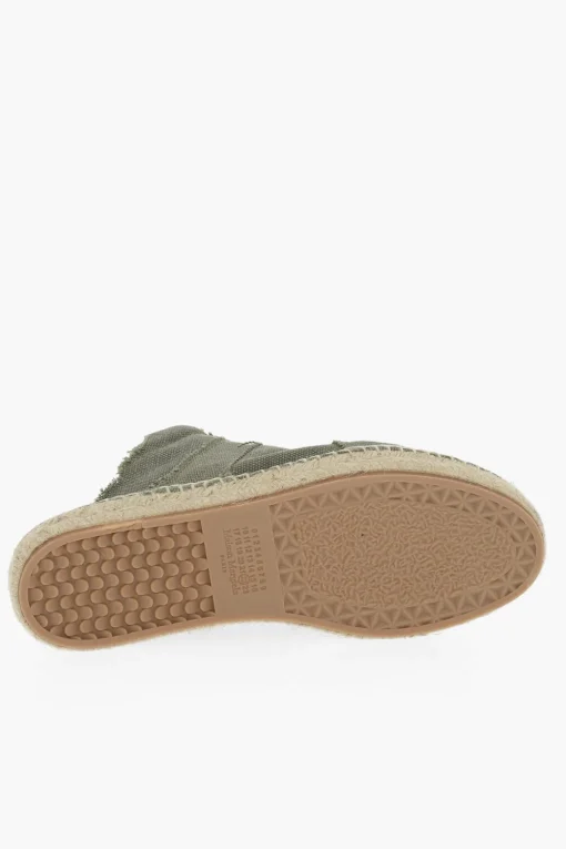 MM22 Sneakers Basse in cotone aperte Dietro>Maison Margiela Fashion