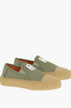 Fashion MM6 Sneakers Slip on in Tela con Dettagli a Contrasto Donna Sneaker
