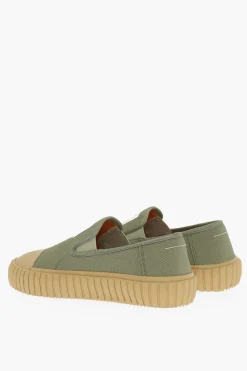 Fashion MM6 Sneakers Slip on in Tela con Dettagli a Contrasto Donna Sneaker