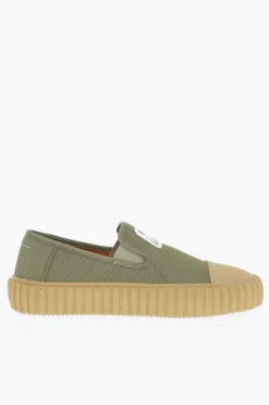 Fashion MM6 Sneakers Slip on in Tela con Dettagli a Contrasto Donna Sneaker