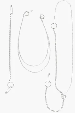 MM6 Spilla con Desing Catene e Spille da Balia>Maison Margiela Outlet