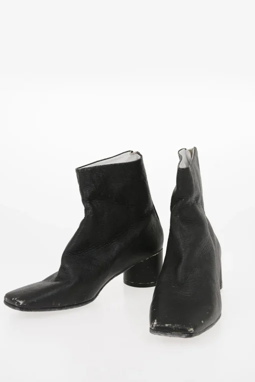 MM6 Stivaletto in Pelle Effetto Vintage 5cm>Maison Margiela Clearance