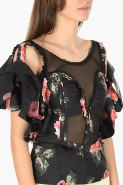 MM0 top crop stampa floreale scollo illusion></noscript>Maison Margiela Best