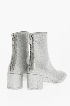 Clearance MM6 Tronchetto Glitter con punta quadrata 6cm Donna Stivali
