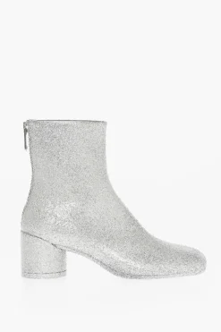 Clearance MM6 Tronchetto Glitter con punta quadrata 6cm Donna Stivali