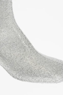 Clearance MM6 Tronchetto Glitter con punta quadrata 6cm Donna Stivali