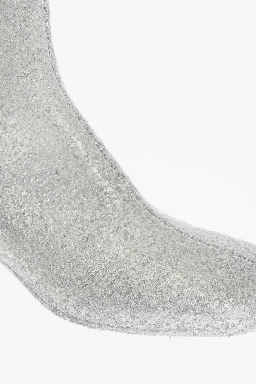 Clearance MM6 Tronchetto Glitter con punta quadrata 6cm Donna Stivali