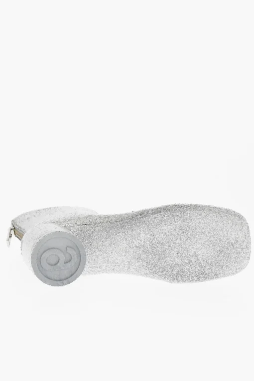 Clearance MM6 Tronchetto Glitter con punta quadrata 6cm Donna Stivali