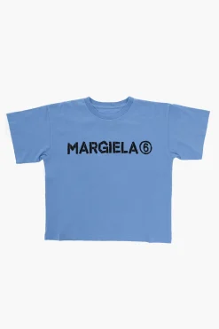 Clearance MM6 T-shirt Girocollo Oversize con Logo a Contrasto Abbigliamento